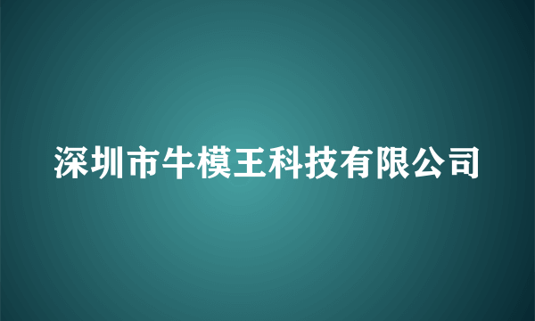 深圳市牛模王科技有限公司