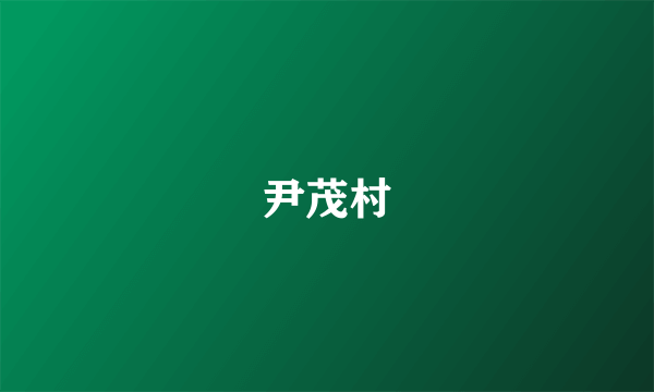 尹茂村