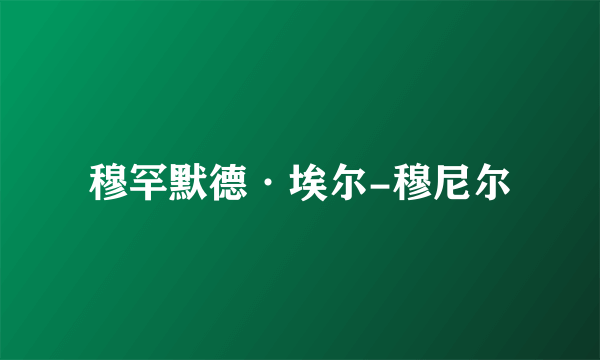 穆罕默德·埃尔-穆尼尔