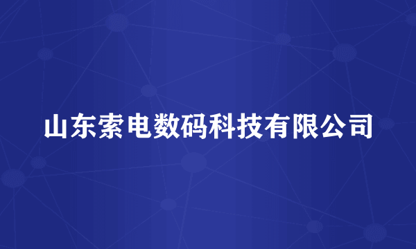 山东索电数码科技有限公司