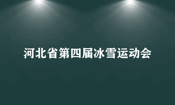 河北省第四届冰雪运动会