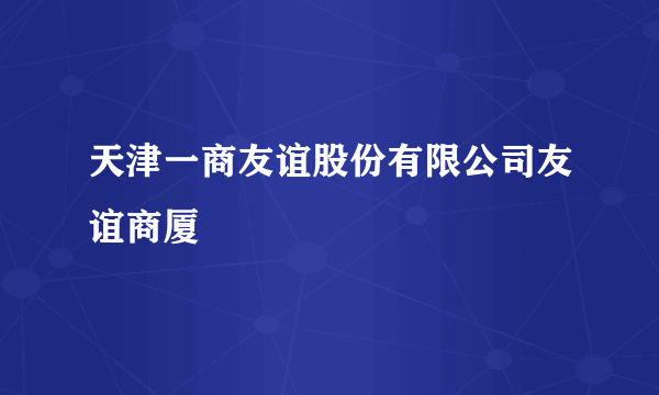 天津一商友谊股份有限公司友谊商厦