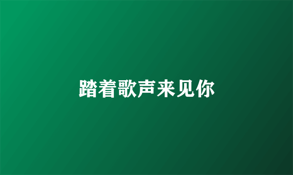 踏着歌声来见你
