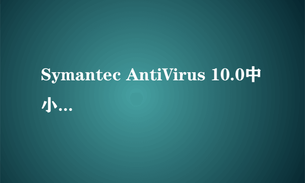 Symantec AntiVirus 10.0中小企业英文版 （25用户）