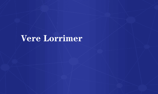 Vere Lorrimer