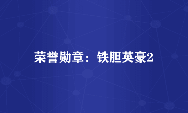 荣誉勋章：铁胆英豪2