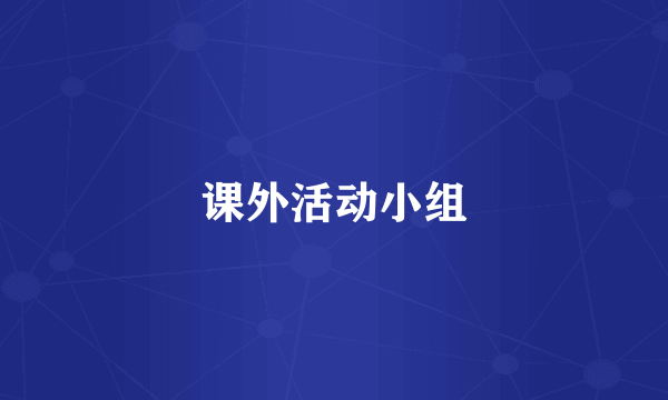 课外活动小组