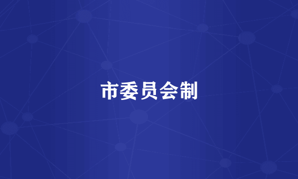 市委员会制
