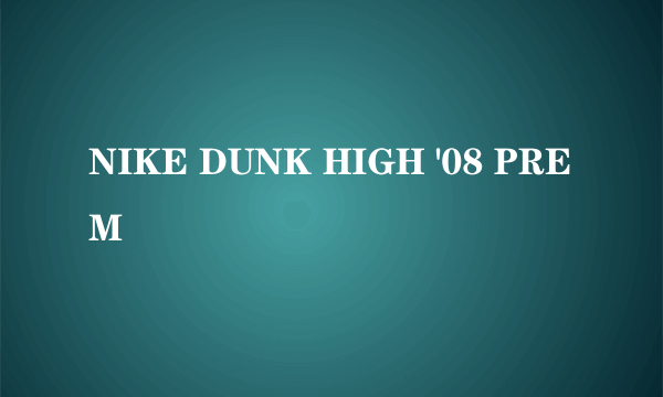 NIKE DUNK HIGH '08 PREM