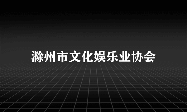滁州市文化娱乐业协会