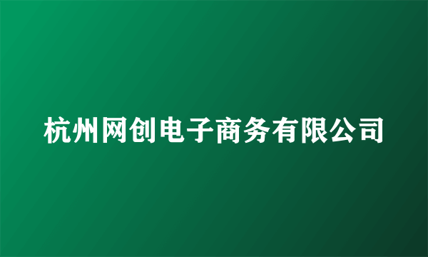 杭州网创电子商务有限公司