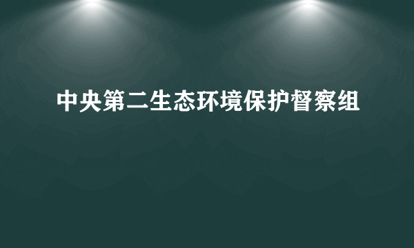 中央第二生态环境保护督察组