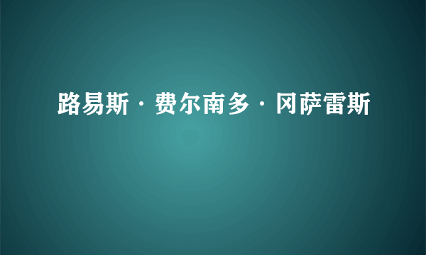 路易斯·费尔南多·冈萨雷斯