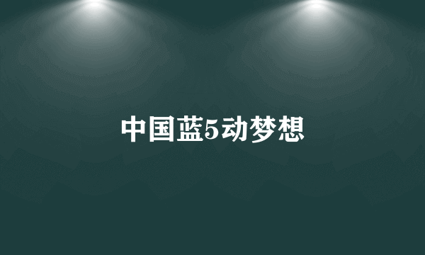 中国蓝5动梦想