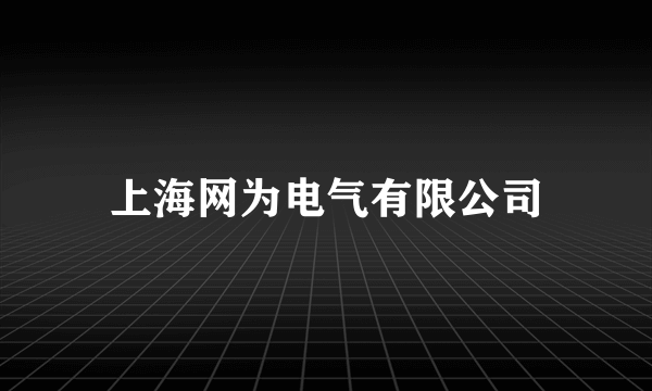 上海网为电气有限公司