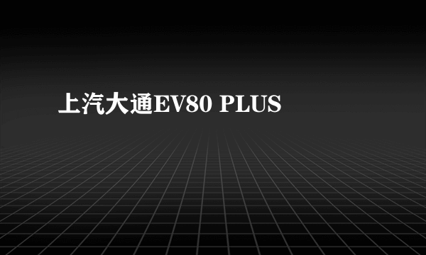 上汽大通EV80 PLUS
