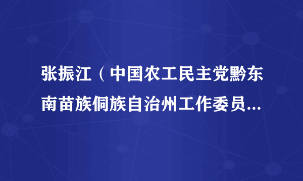 张振江（中国农工民主党黔东南苗族侗族自治州工作委员会副主委）