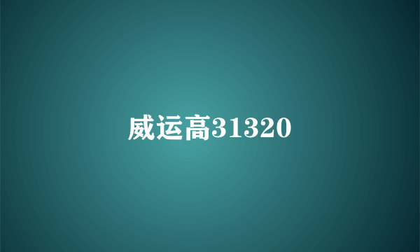 威运高31320