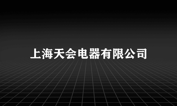 上海天会电器有限公司