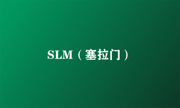 SLM（塞拉门）
