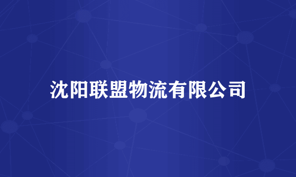 沈阳联盟物流有限公司