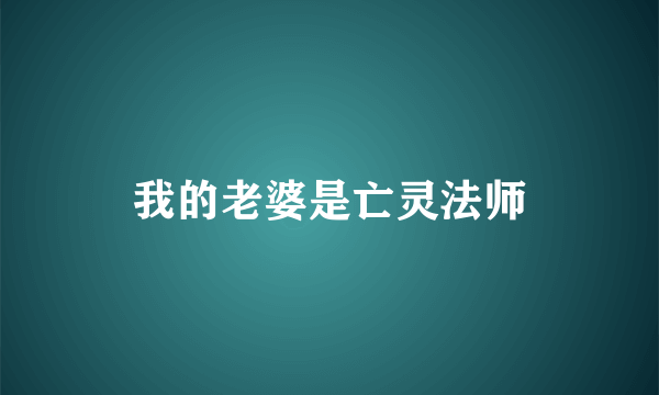 我的老婆是亡灵法师