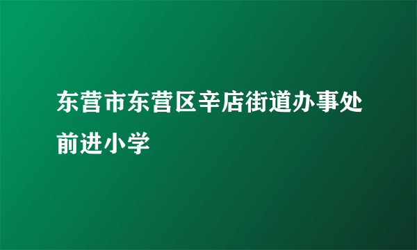 东营市东营区辛店街道办事处前进小学