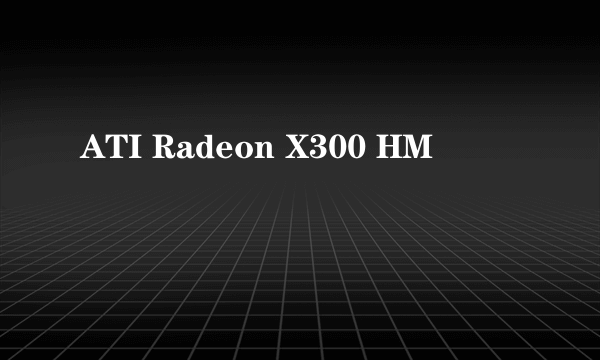 ATI Radeon X300 HM