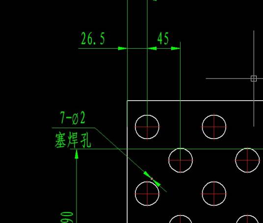 塞焊孔