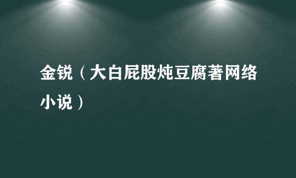 金锐（大白屁股炖豆腐著网络小说）