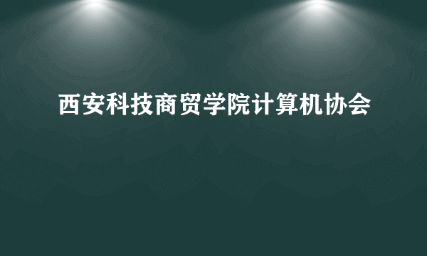西安科技商贸学院计算机协会