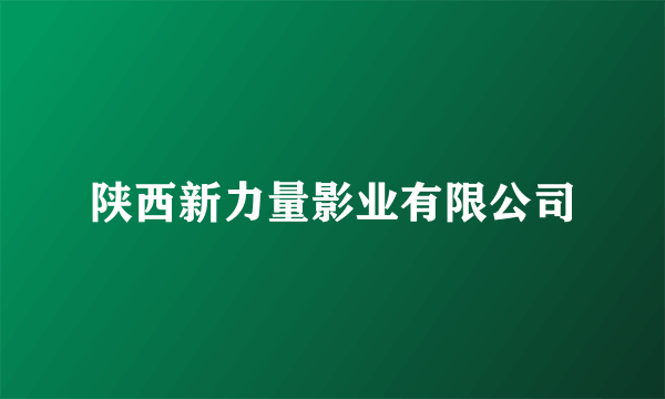 陕西新力量影业有限公司