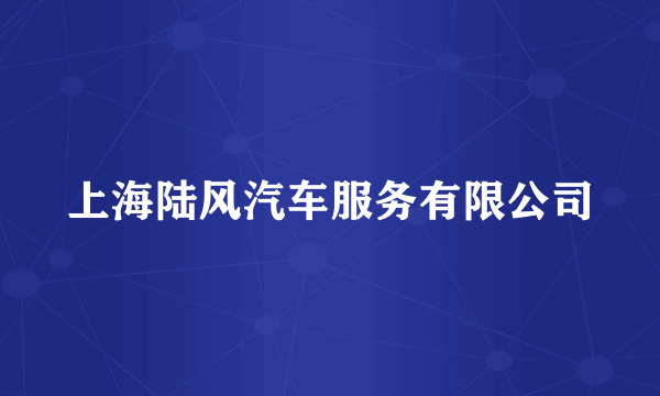上海陆风汽车服务有限公司