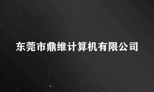 东莞市鼎维计算机有限公司