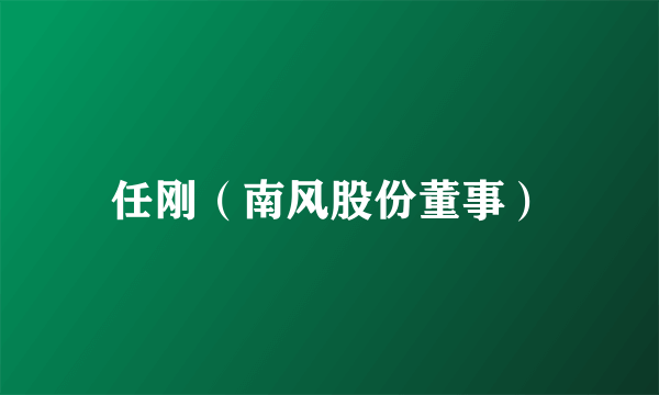 任刚（南风股份董事）