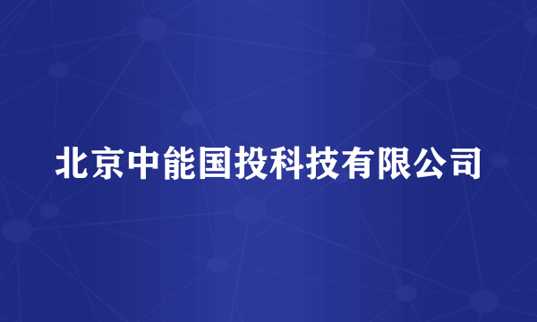 北京中能国投科技有限公司