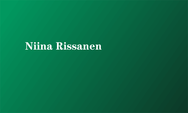 Niina Rissanen