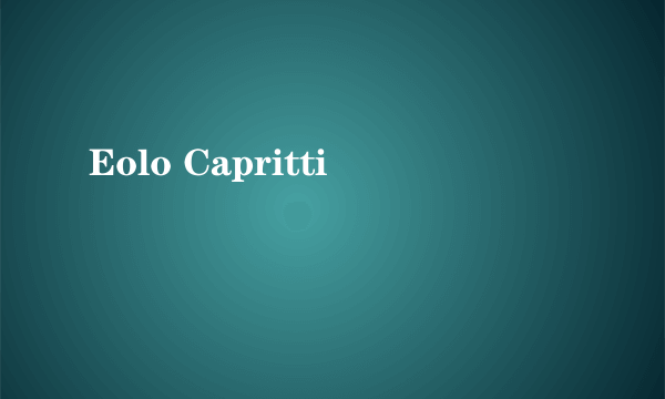 Eolo Capritti