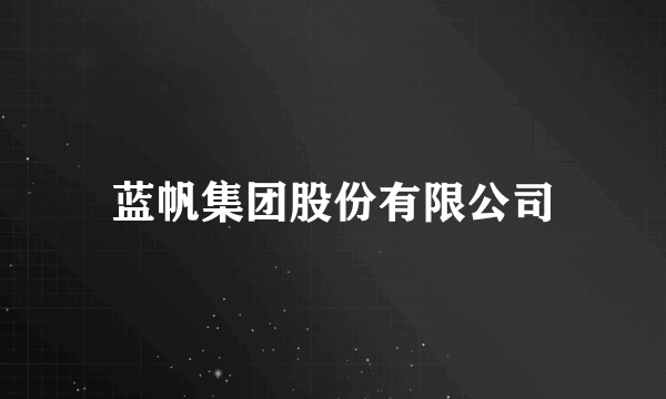蓝帆集团股份有限公司