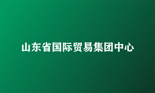 山东省国际贸易集团中心