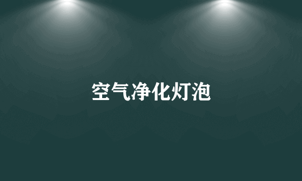 空气净化灯泡