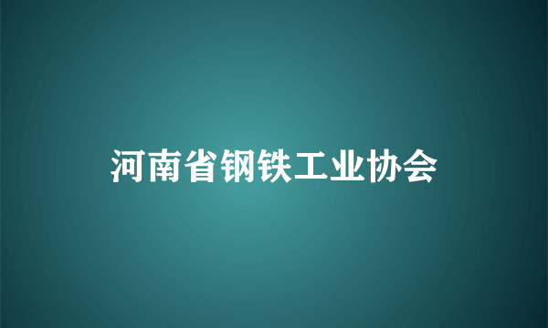 河南省钢铁工业协会