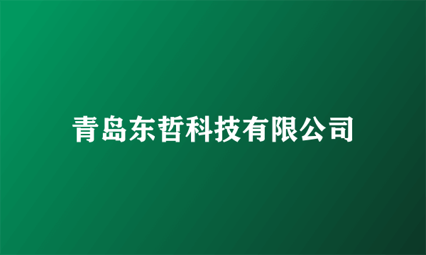 青岛东哲科技有限公司