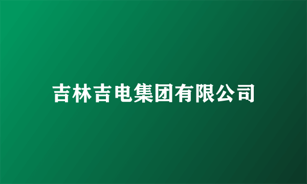 吉林吉电集团有限公司