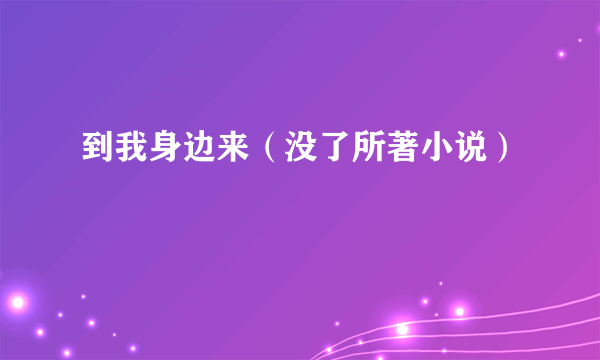 到我身边来（没了所著小说）