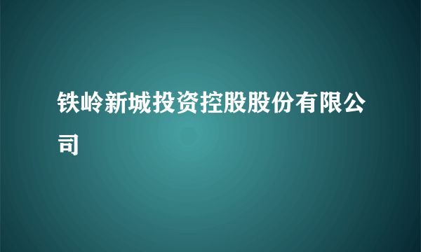 铁岭新城投资控股股份有限公司