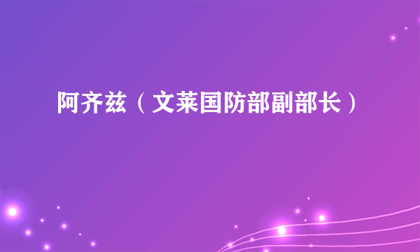 阿齐兹（文莱国防部副部长）
