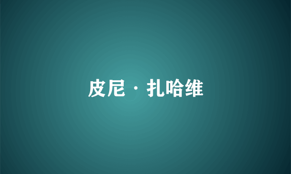 皮尼·扎哈维