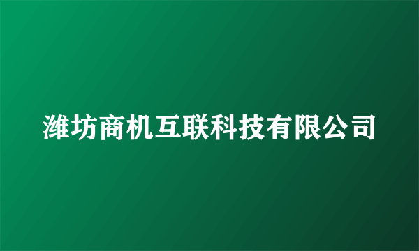 潍坊商机互联科技有限公司