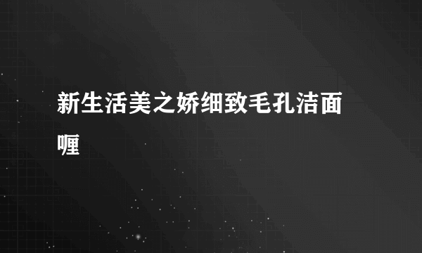 新生活美之娇细致毛孔洁面啫喱